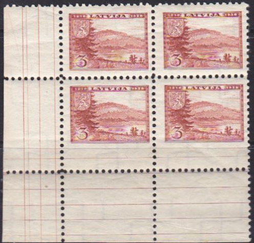 Neatkarības 20. gadskārtas pastmarkas no izsoles