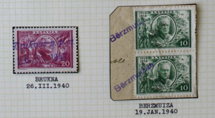 Neatkarības 20. gadskārtas pastmarkas no izsoles