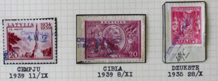 Neatkarības 20. gadskārtas pastmarkas no izsoles