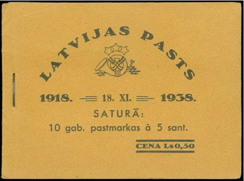 Neatkarības 20. gadskārtas pastmarkas no izsoles